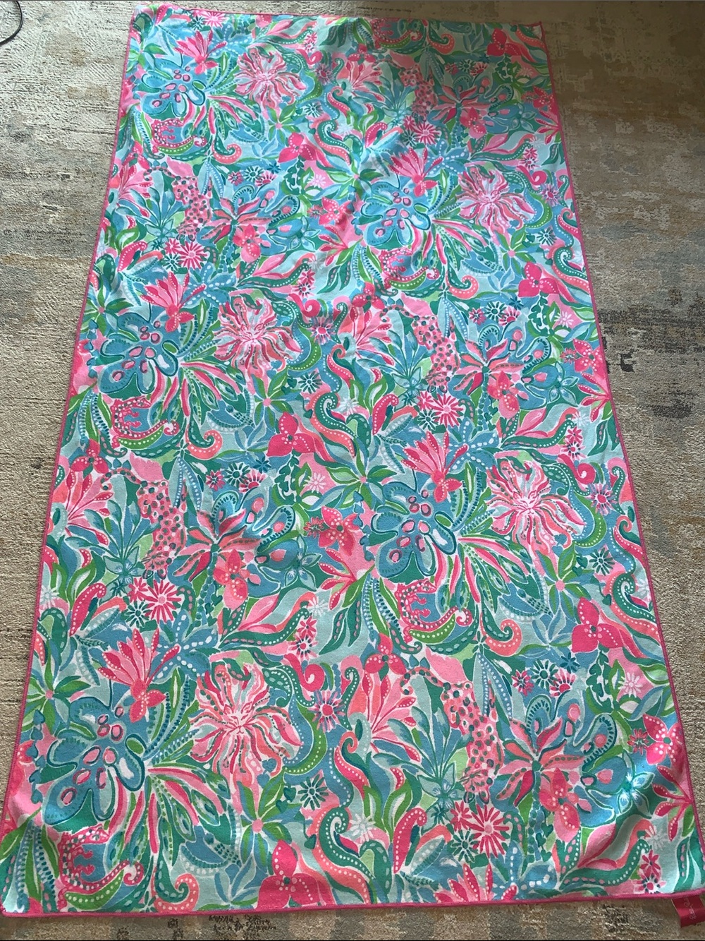 Lilly Pulitzer huge floral beach towel